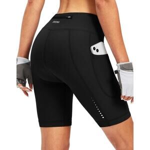 Bikewa Women's 4D Padded Bike Shorts Cycling Riding Road Biking Bicycle Medium